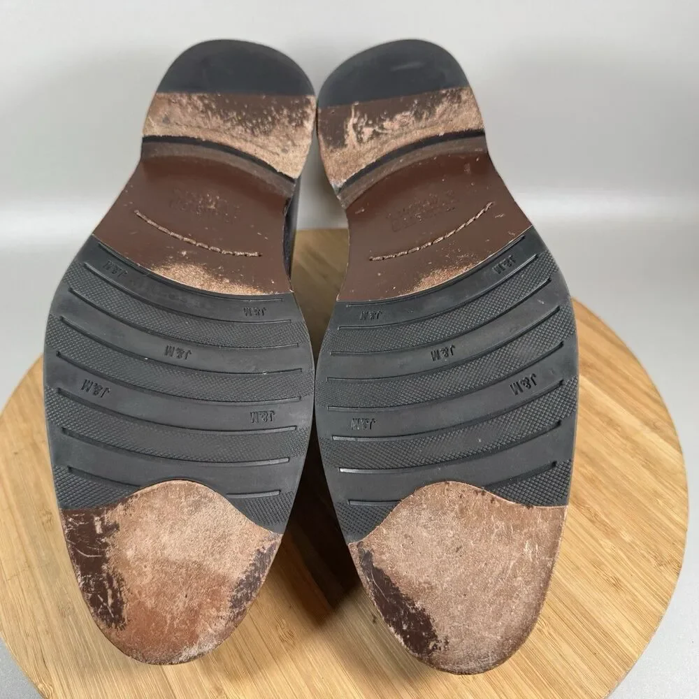 Johnston & Murphy Hartley Plain‎ Toe Black Shoes Mens Size 9M